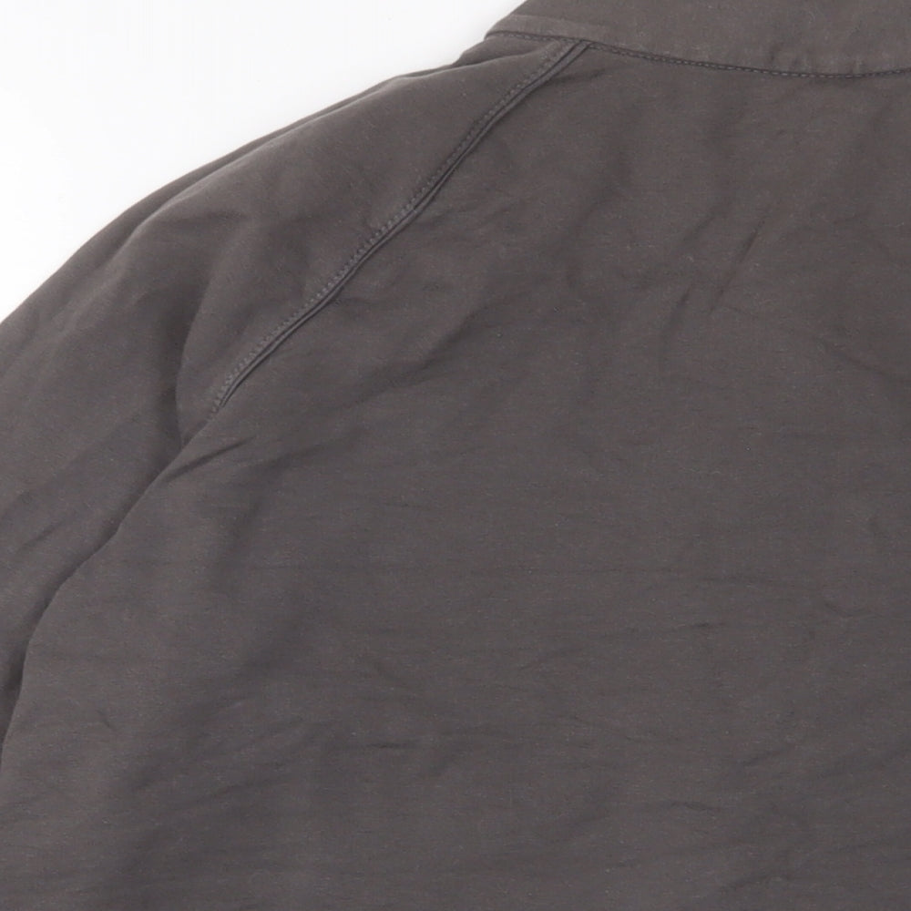 Marks & Spencer Womens Brown Cotton Full Zip Sweatshirt Size 18 Zip