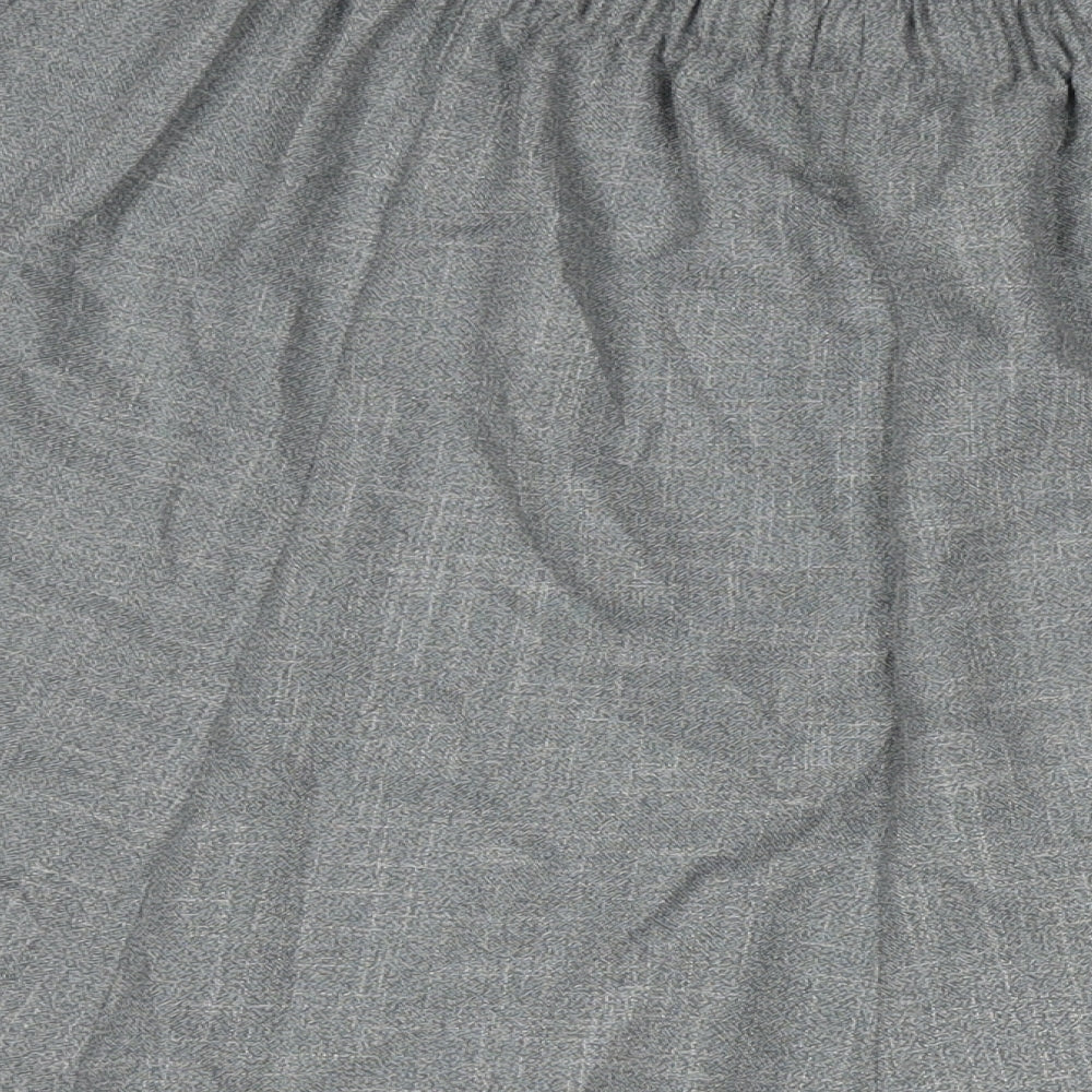 Saloos Womens Grey Polyester Pleated Skirt Size 18