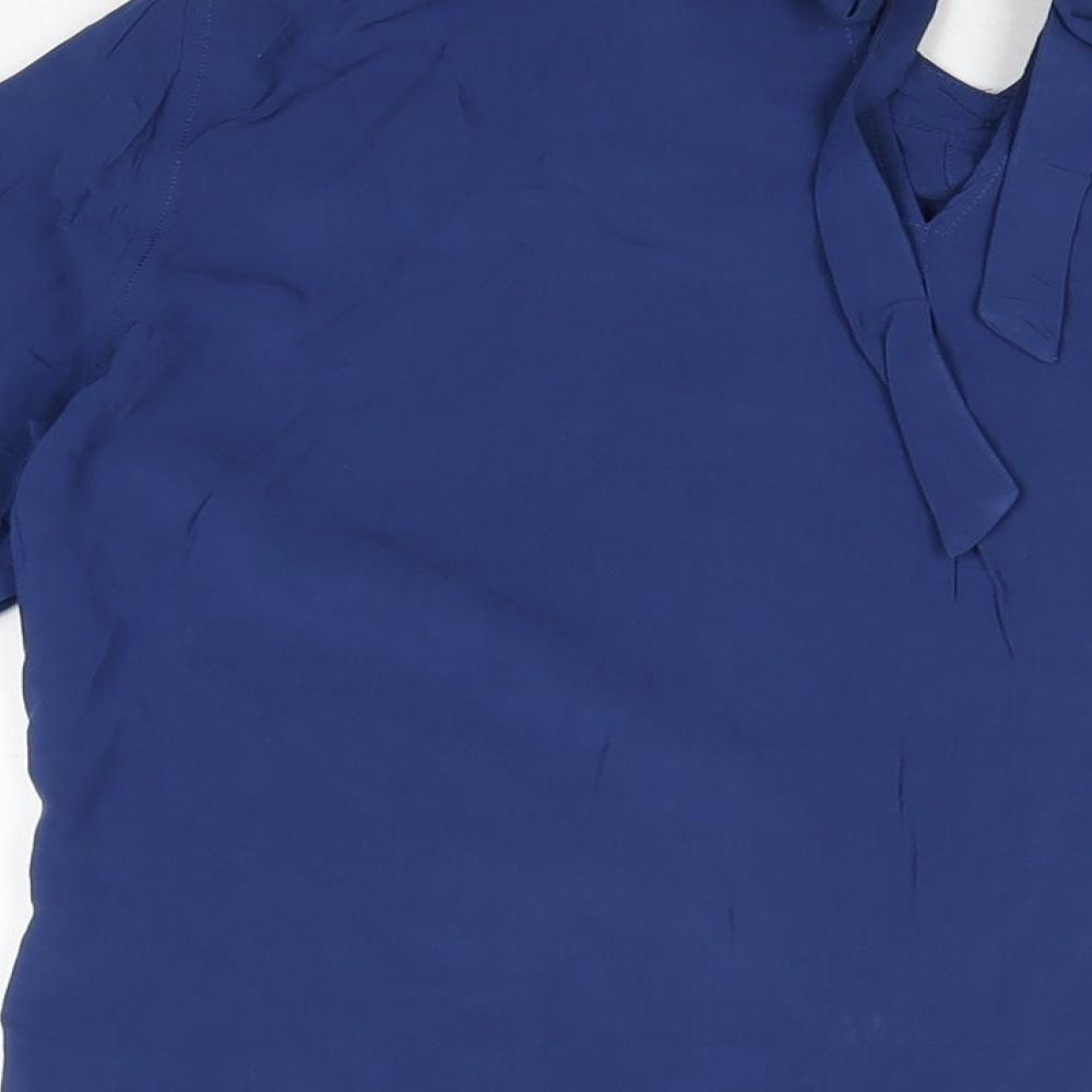 Sandwich Womens Blue Viscose Basic Button-Up Size 10 Collared