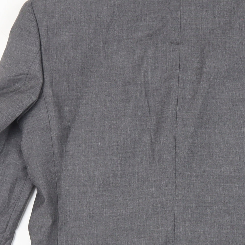 Marks & Spencer Mens Grey Polyester Jacket Suit Jacket Size 36 Regular