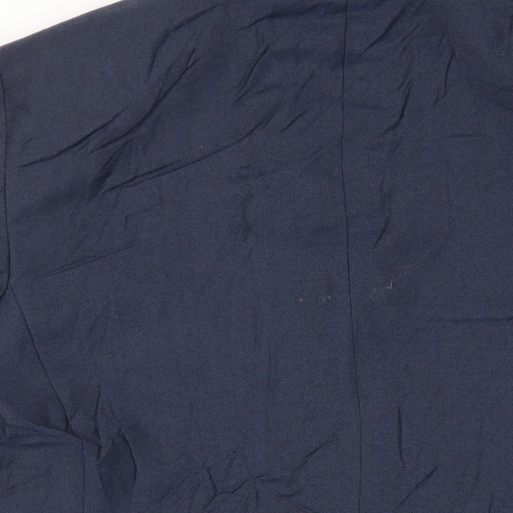 Marks & Spencer Mens Blue Wool Jacket Suit Jacket Size 38 Regular