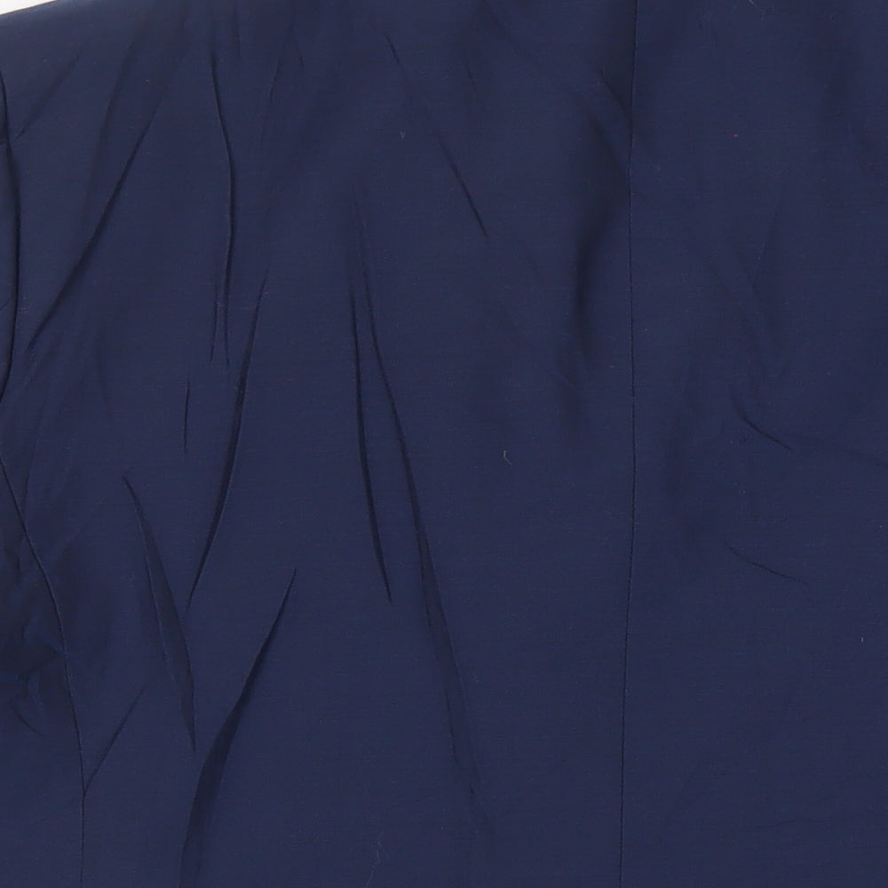 Marks & Spencer Mens Blue Wool Jacket Suit Jacket Size 46 Regular