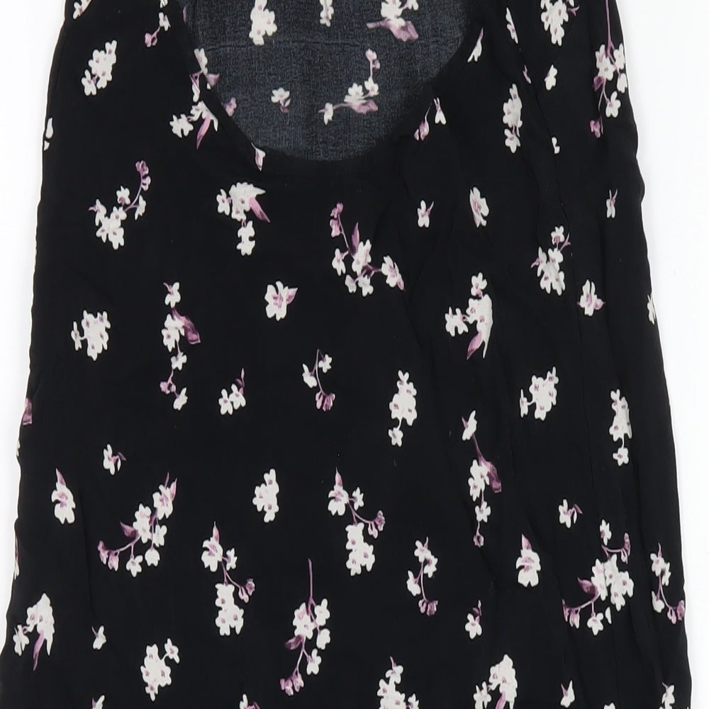 ASOS Womens Multicoloured Geometric Viscose A-Line Size 6 Round Neck Pullover
