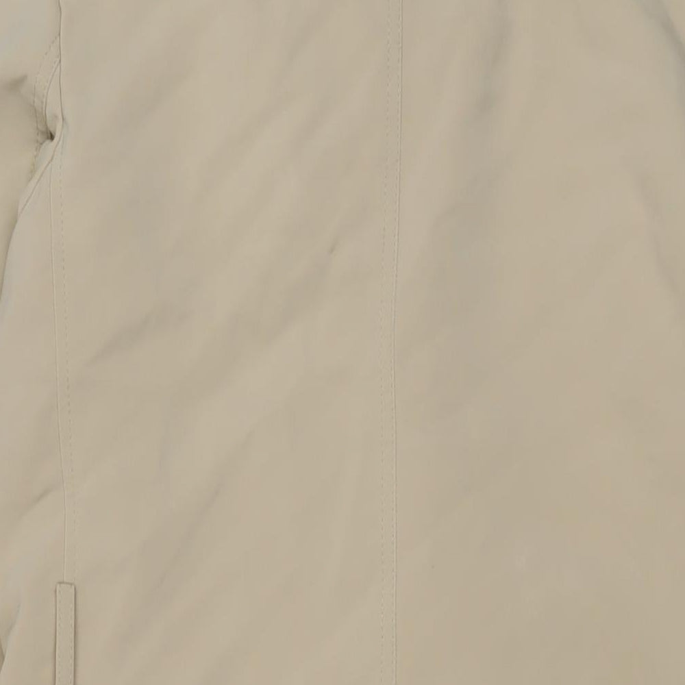 H&M Womens Beige Overcoat Coat Size 12 Button