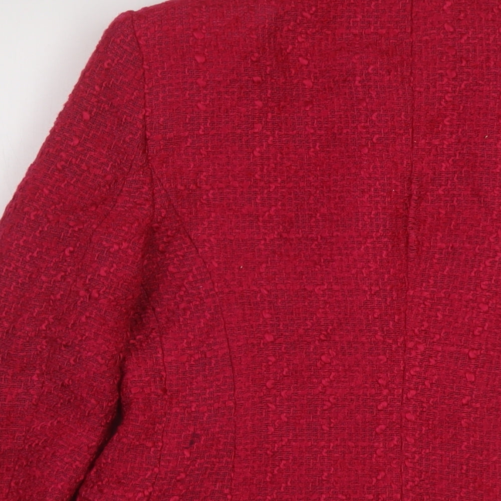 Zara Womens Pink Jacket Size XS Button
