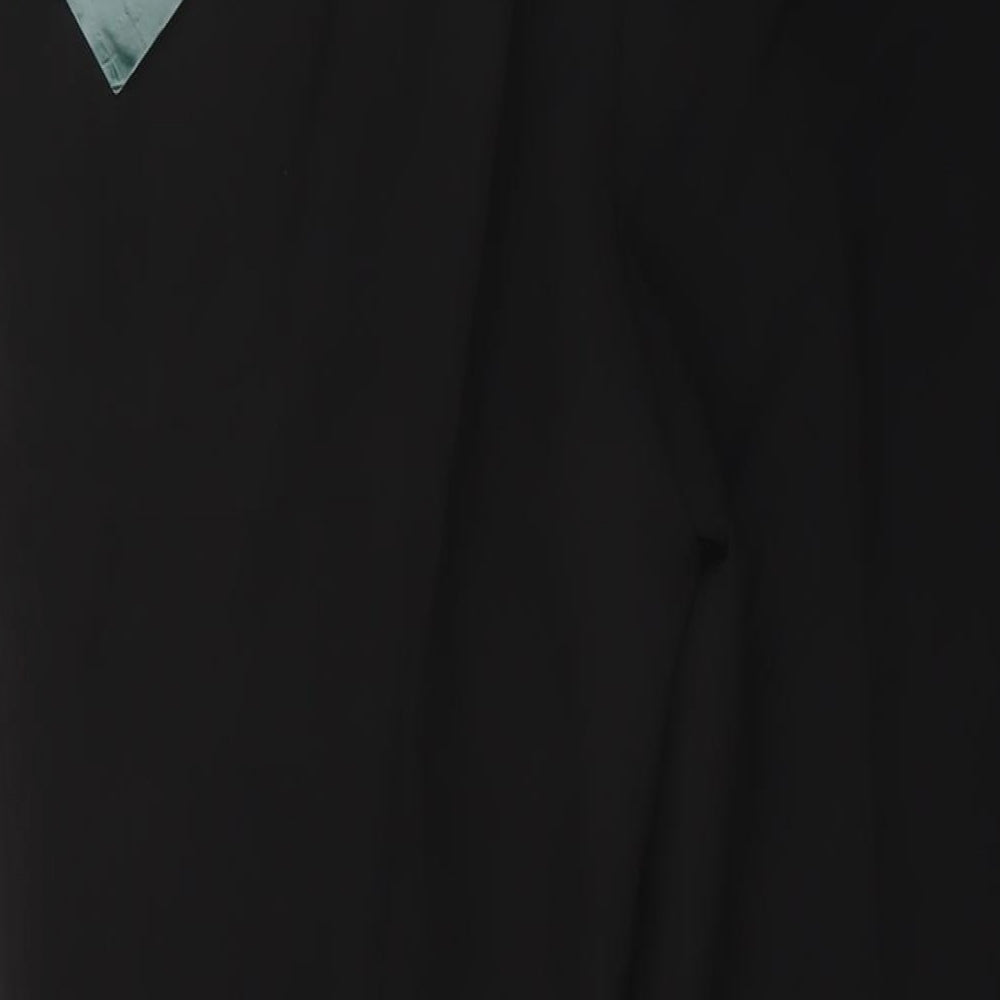 Ma Griffe Womens Black Polyester Trousers Size 40 in L32 in Regular Button