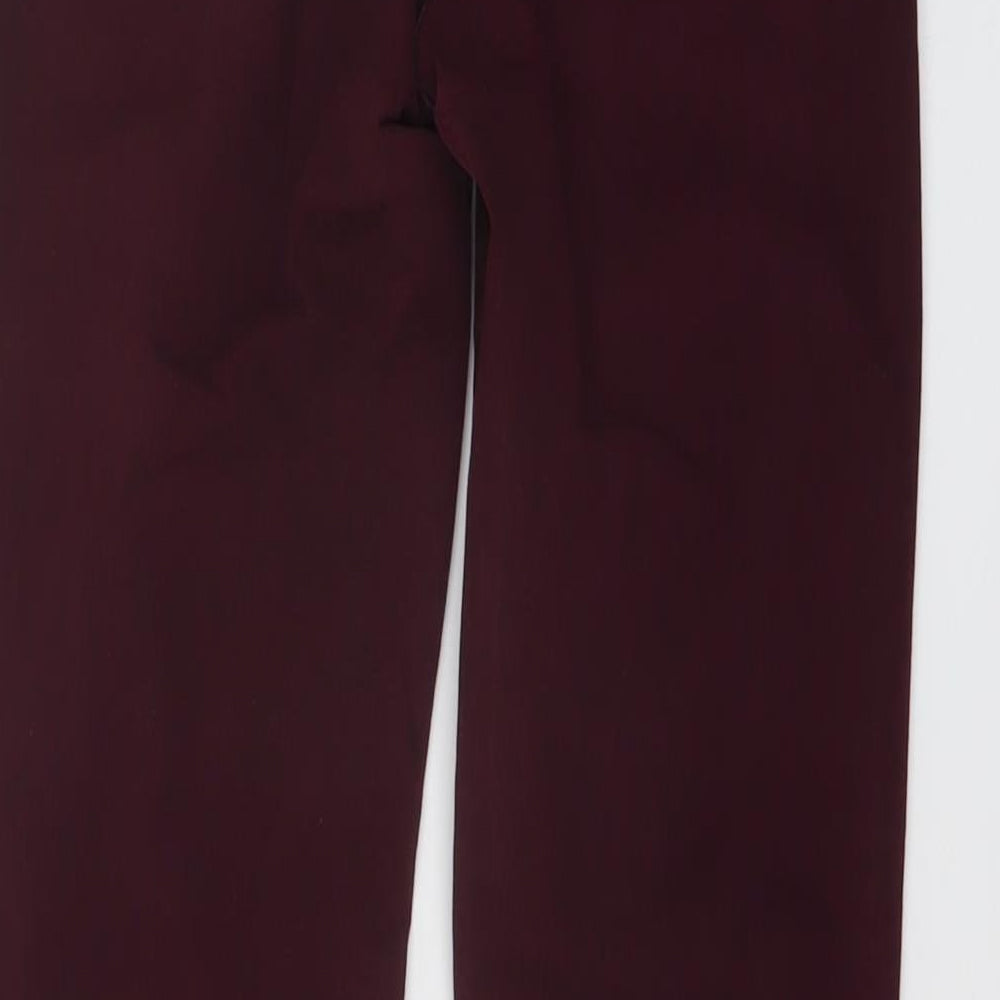Marks & Spencer Womens Purple Cotton Skinny Jeans Size 8 L28 in Regular Button