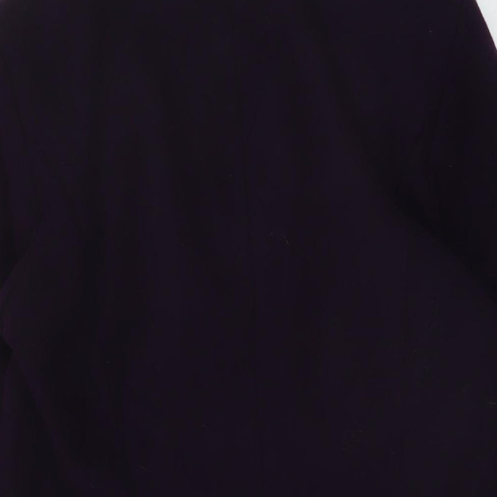 Marks and Spencer Womens Purple Overcoat Coat Size 8 Button