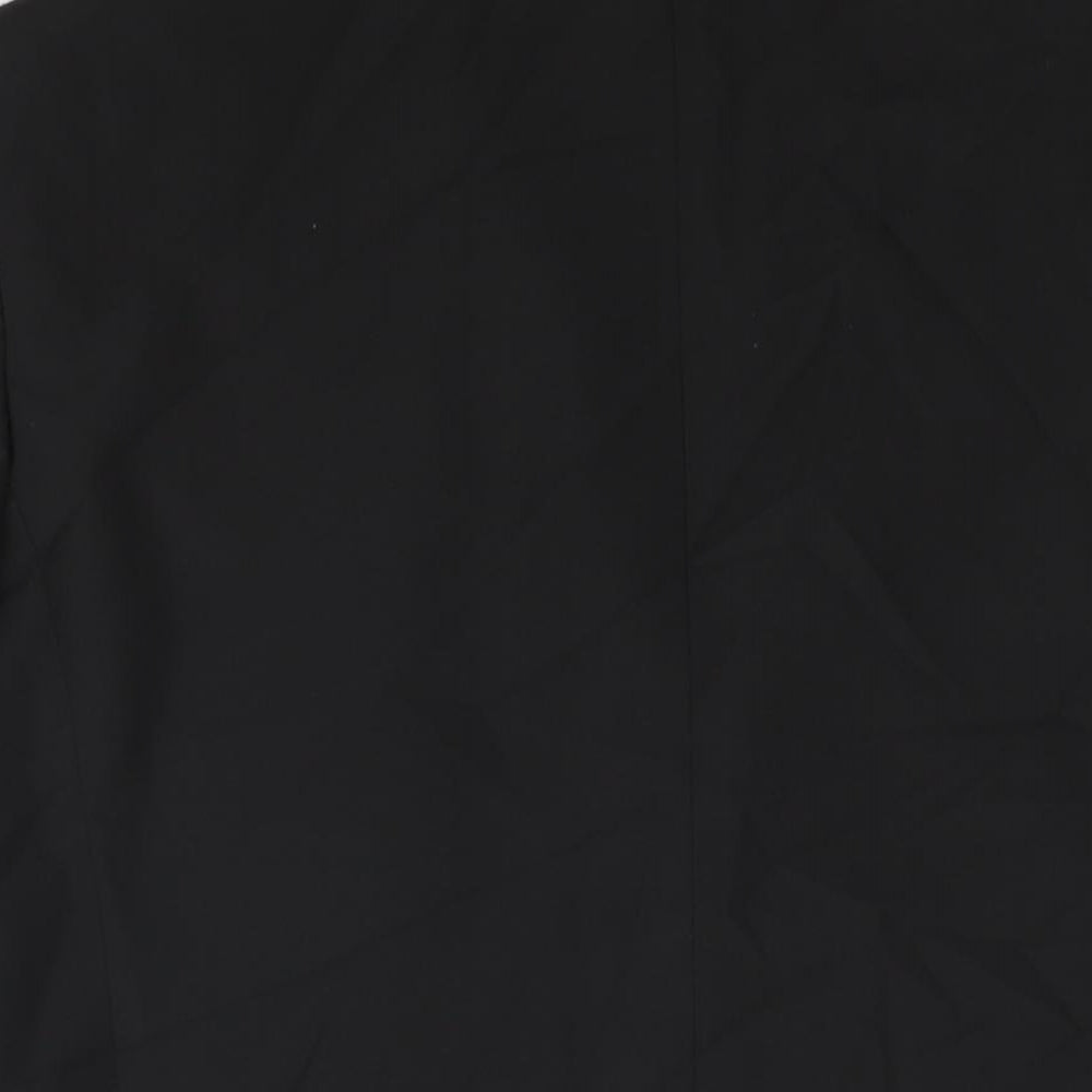 Marks & Spencer Mens Black Polyester Tuxedo Suit Jacket Size 40 Regular - Satin Trim