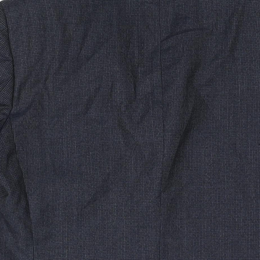 Hammond & CO Mens Blue Check Wool Jacket Suit Jacket Size 40 Regular