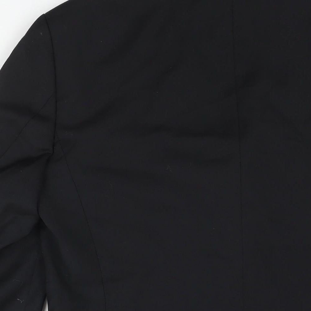 Mexx Mens Black Wool Jacket Suit Jacket Size 38 Regular