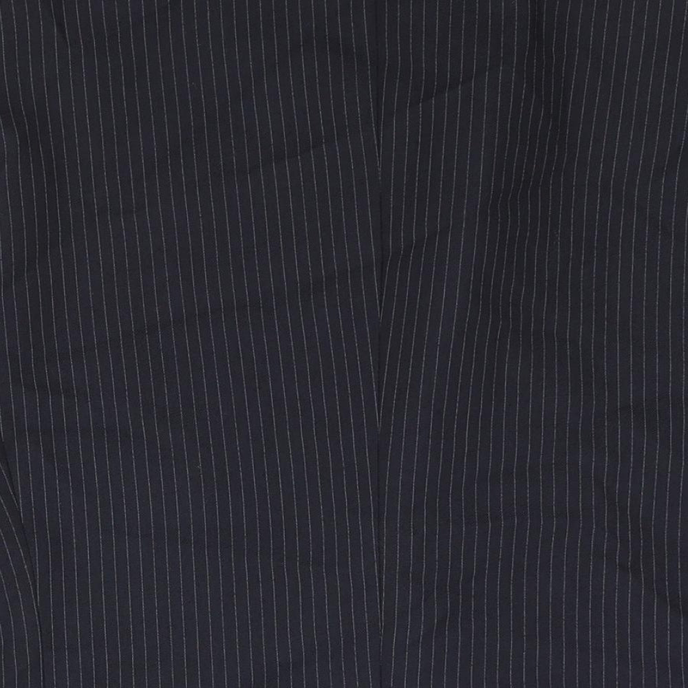 Phillip Daniel Mens Blue Striped Polyester Jacket Suit Jacket Size 42 Regular