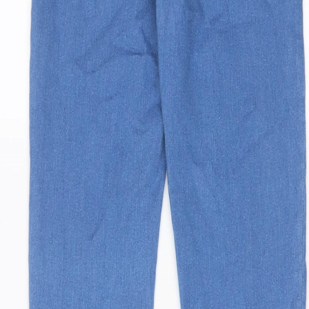 Sinsay Womens Blue Cotton Skinny Jeans Size 10 L28 in Regular Zip
