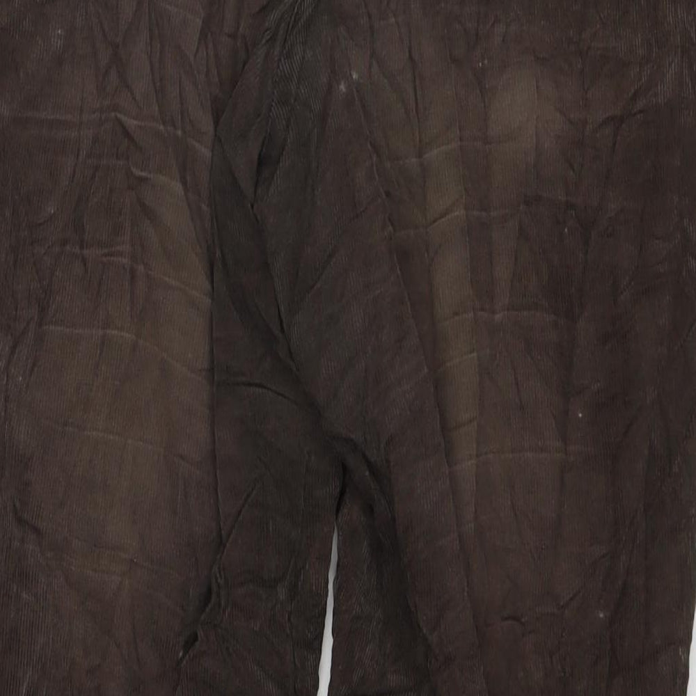 Marks & Spencer Mens Beige Cotton Straight Jeans Size 34 in L29 in Regular Zip