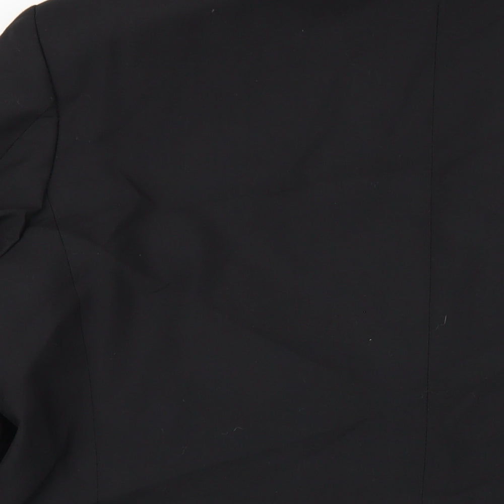 Marks & Spencer Mens Black Polyester Tuxedo Blazer Size 44 Regular