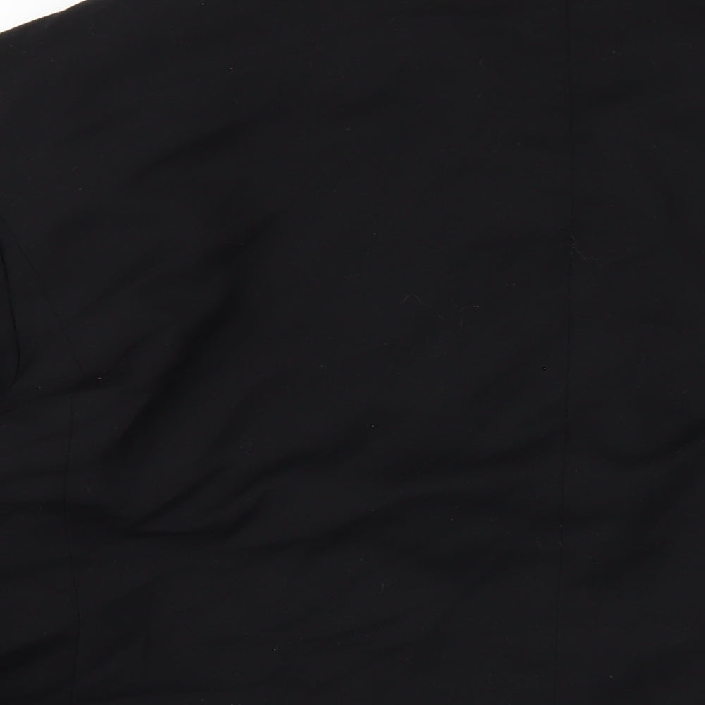 H&M Womens Black Polyester Jacket Blazer Size L