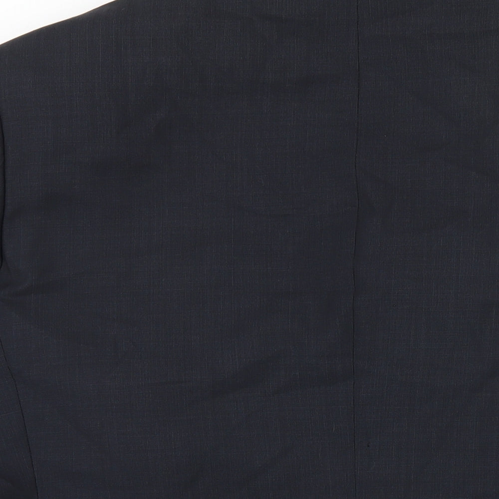 Marks & Spencer Mens Blue Wool Jacket Blazer Size 42 Regular