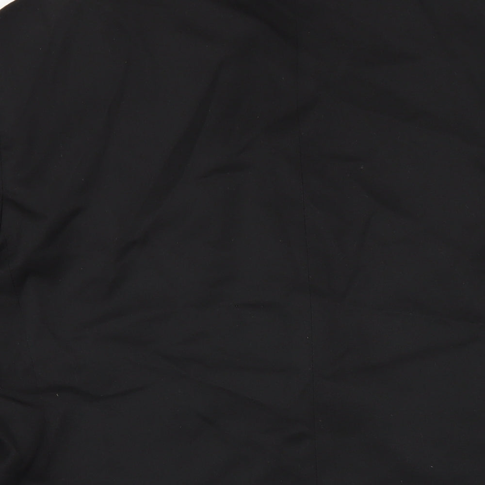 Peter England Mens Black Polyester Jacket Blazer Size 40 Regular