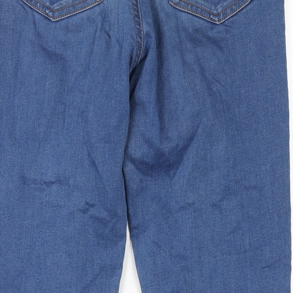 Marks & Spencer Womens Blue Cotton Jegging Jeans Size 12 L28 in Regular