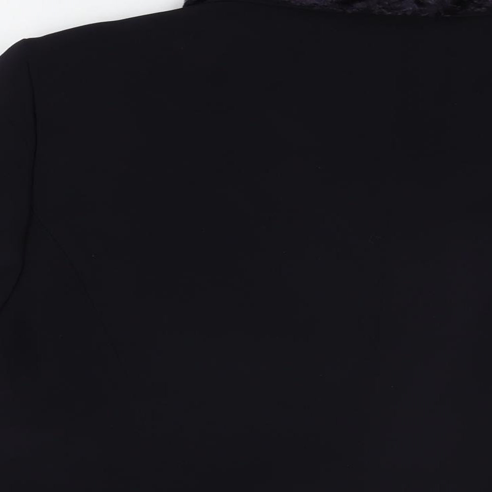 Libra Womens Black Jacket Blazer Size 16 Button
