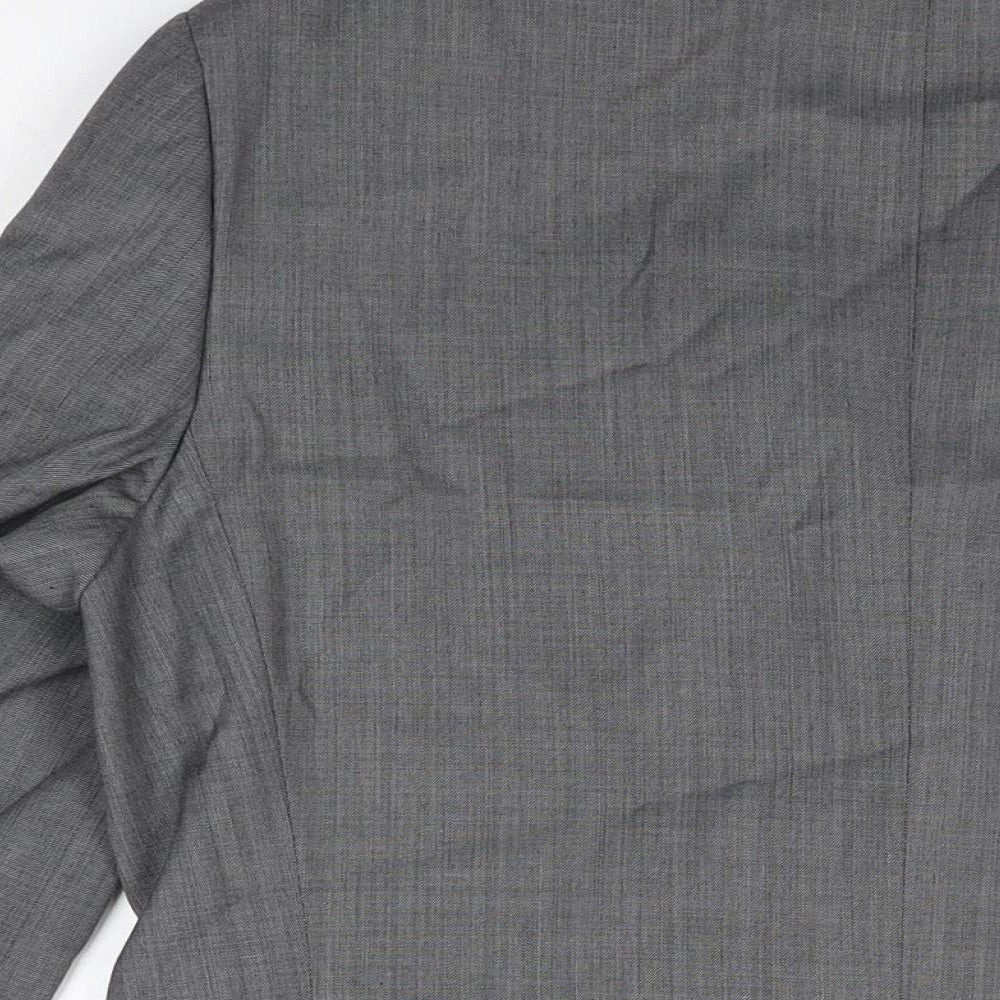 NEXT Mens Grey Polyester Jacket Suit Jacket Size 40 Regular