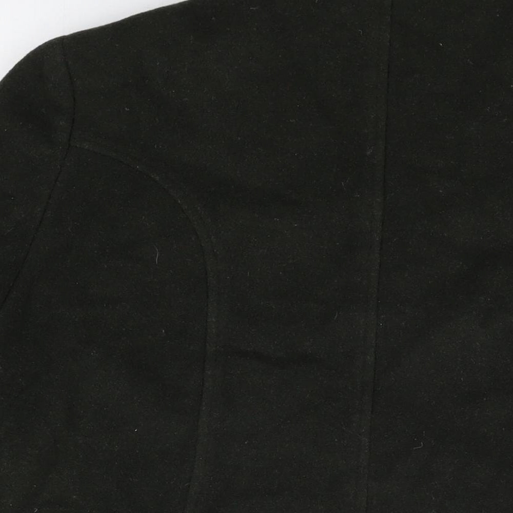 EWM Womens Green Overcoat Coat Size 12 Button