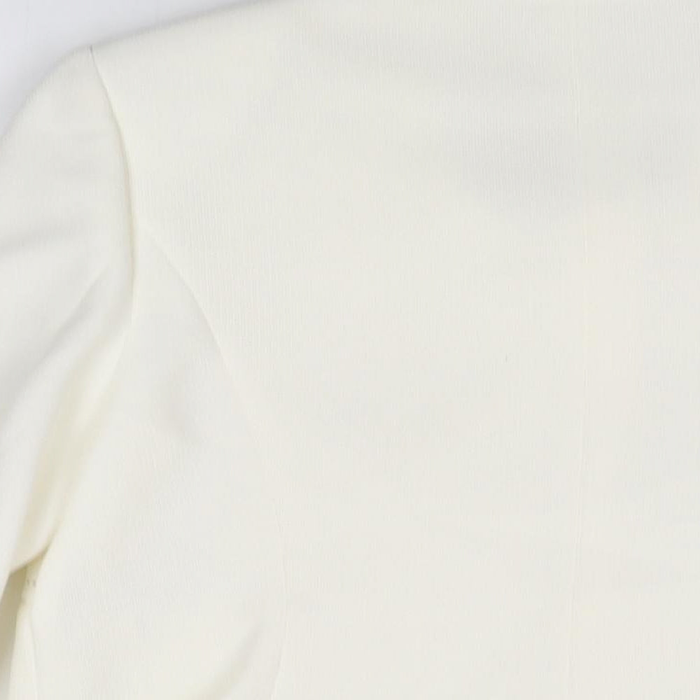 Marks and Spencer Womens Ivory Jacket Size 14 Button