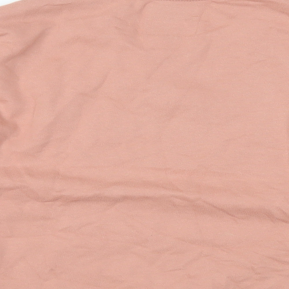 The Tired Mama Womens Pink Cotton Pullover Sweatshirt Size M Pullover