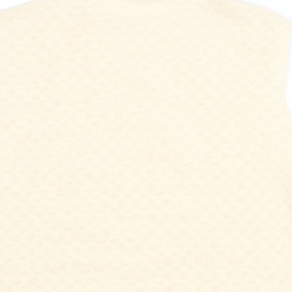 Marks & Spencer Womens Beige Polyester Camisole Blouse Size 24 Round Neck - Textured