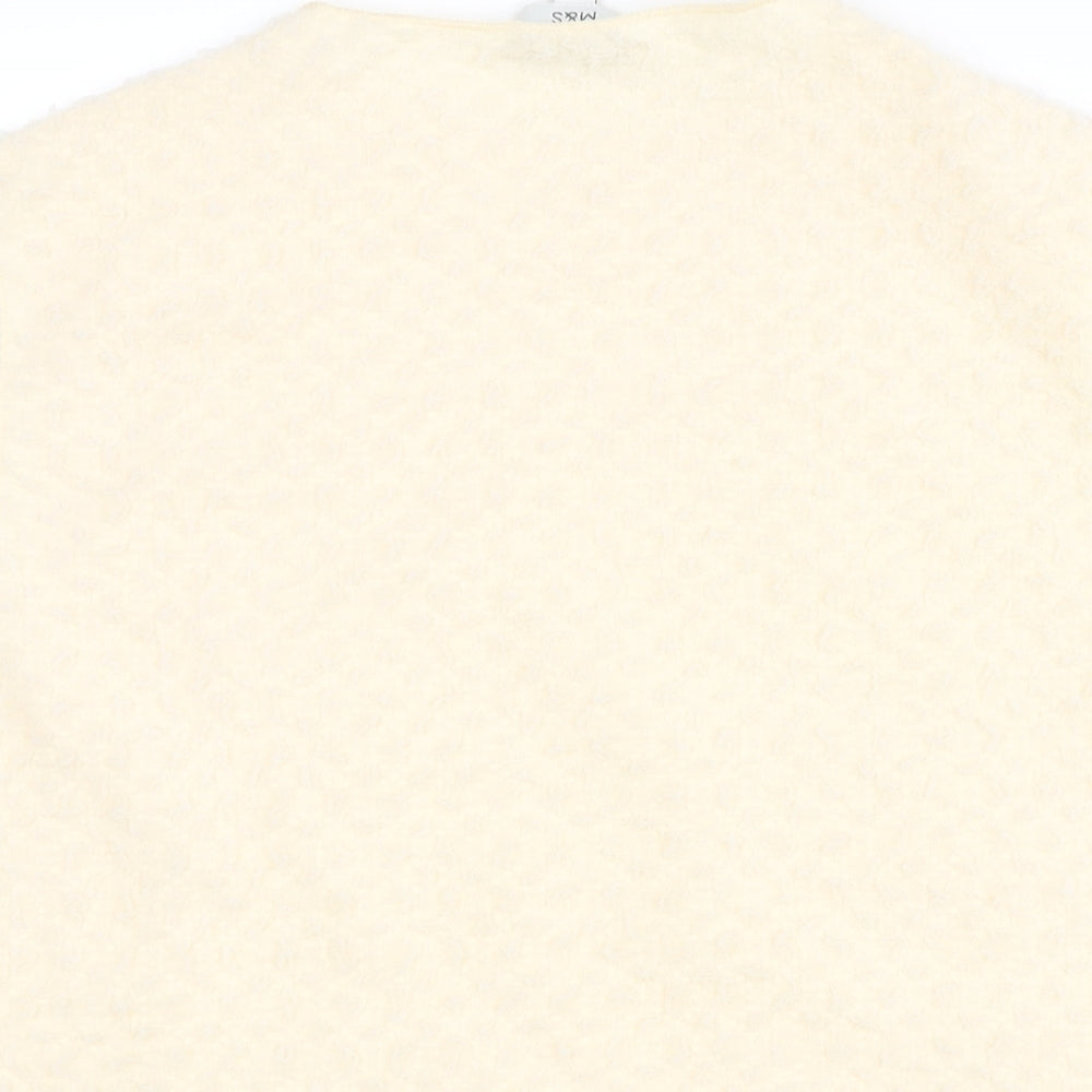 Marks & Spencer Womens Beige Polyester Camisole Blouse Size 24 Round Neck - Textured