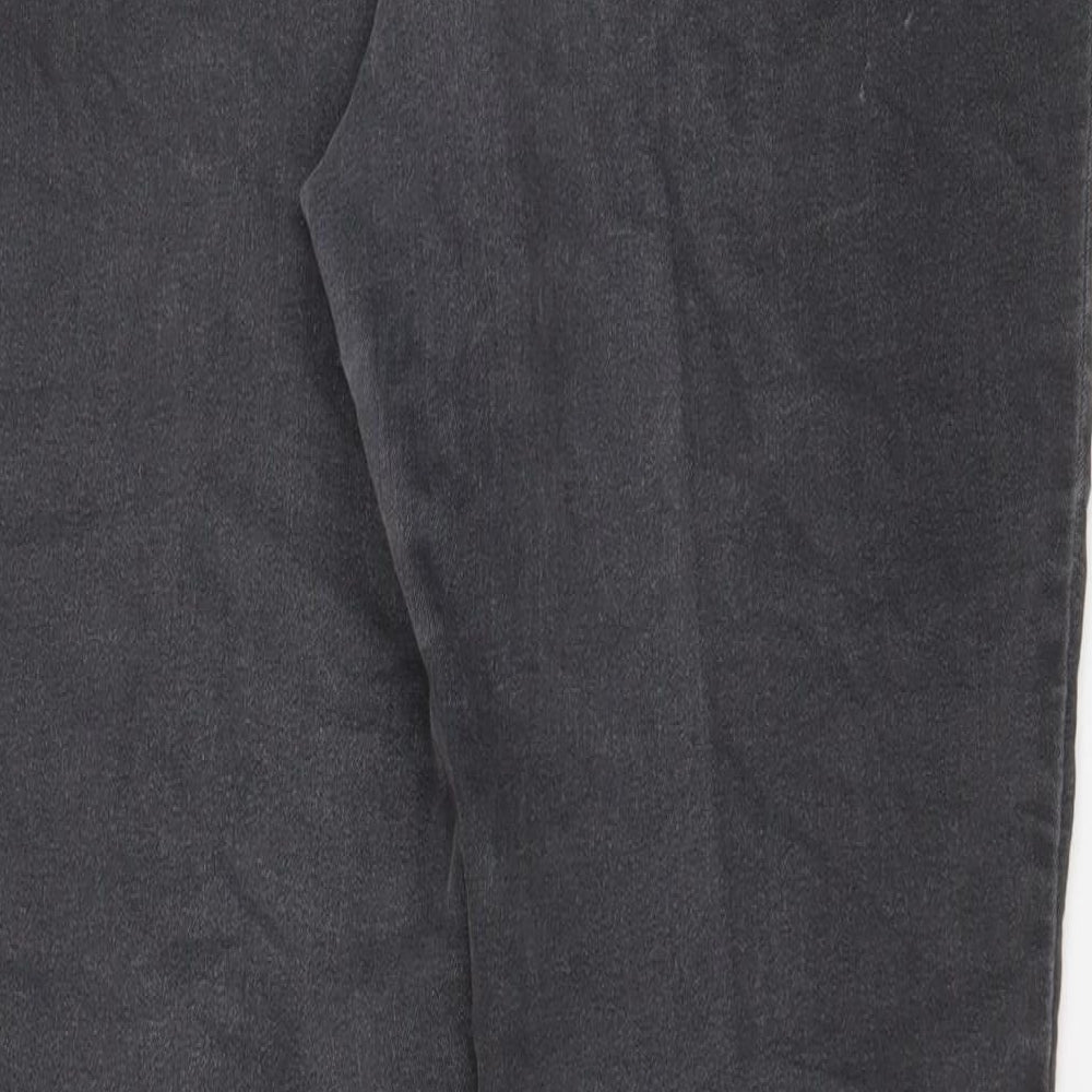 Marks & Spencer Womens Grey Cotton Jegging Jeans Size 14 L29 in Regular