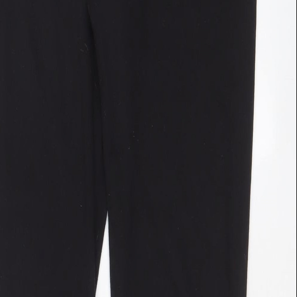 LA Gear Womens Black Polyester Jogger Trousers Size 12 L24 in Regular Drawstring