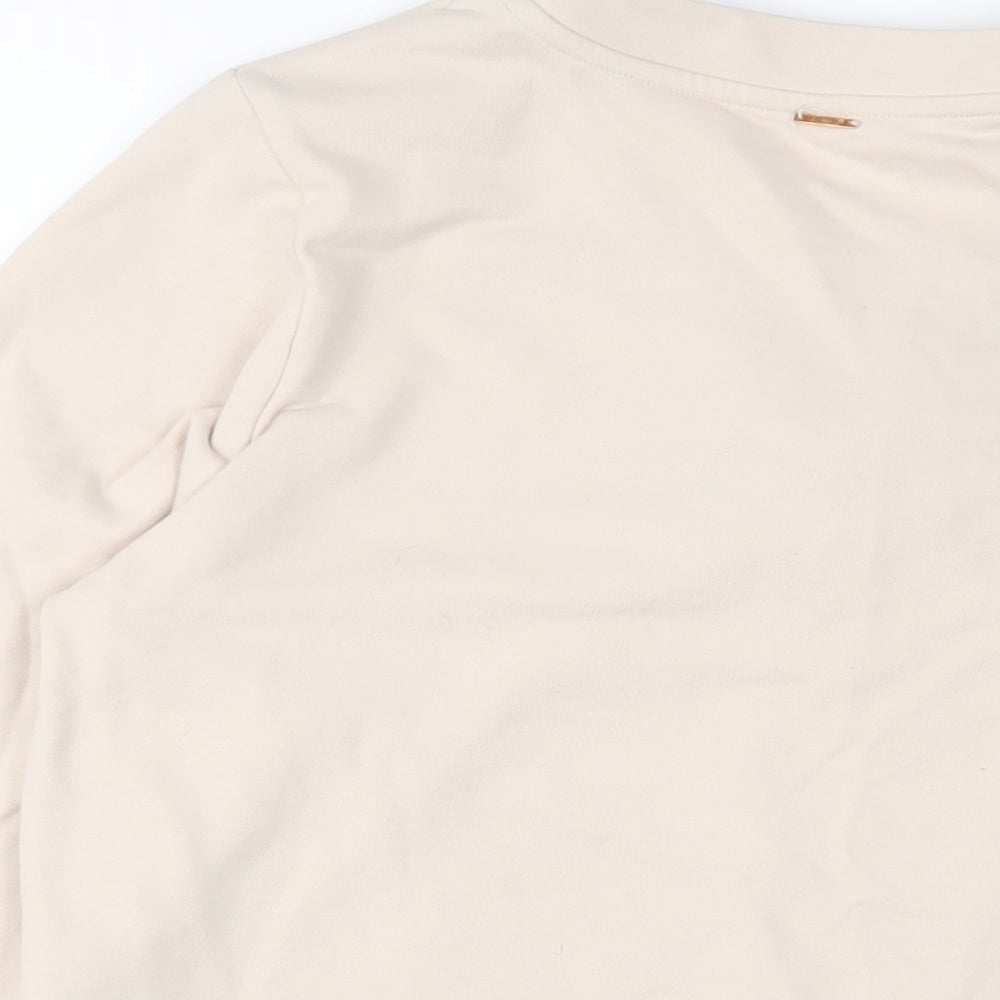Marks & Spencer Womens Pink Cotton Pullover Sweatshirt Size M Pullover