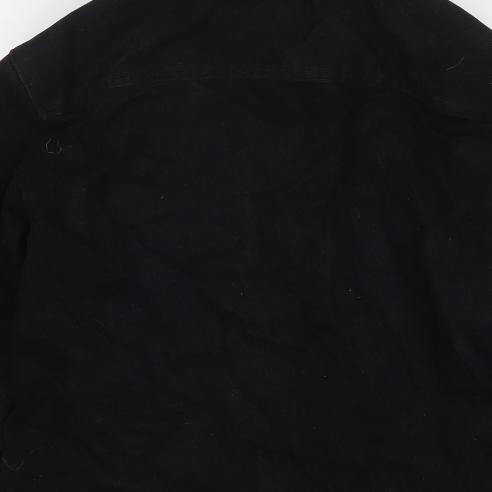 River Island Mens Black Jacket Size XS Zip