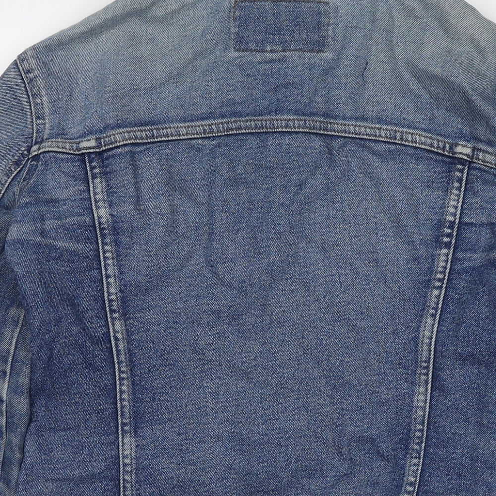 Warehouse Womens Blue Jacket Size 10 Button