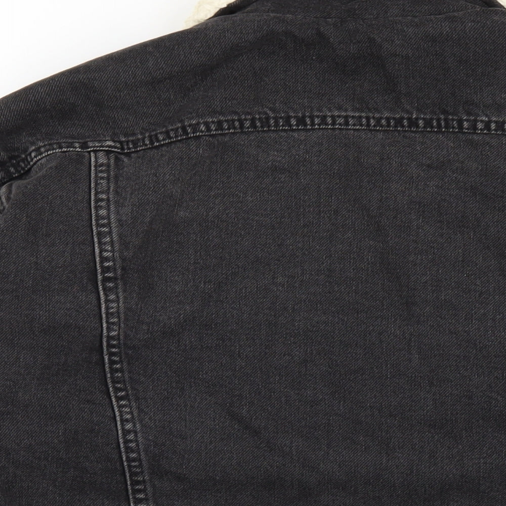 Topshop Womens Black Jacket Size 6 Button