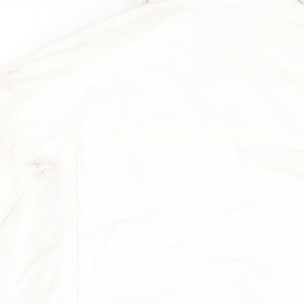Zara Womens White Jacket Size XS Button