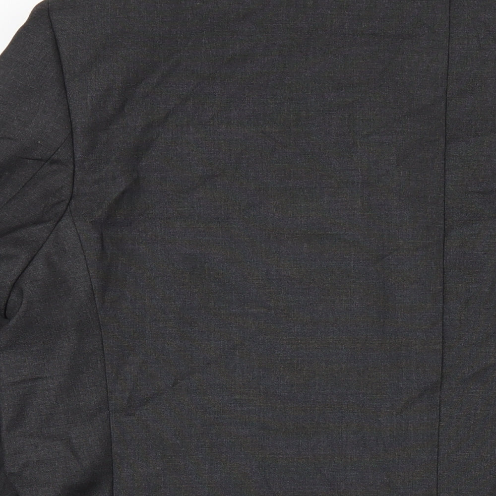 Marks & Spencer Mens Grey Polyester Jacket Blazer Size 46 Regular