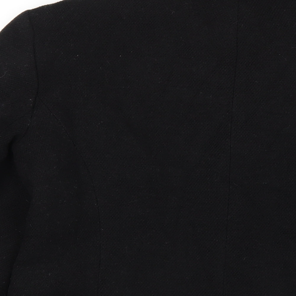 Dorothy Perkins Womens Black Pea Coat Coat Size 14 Button