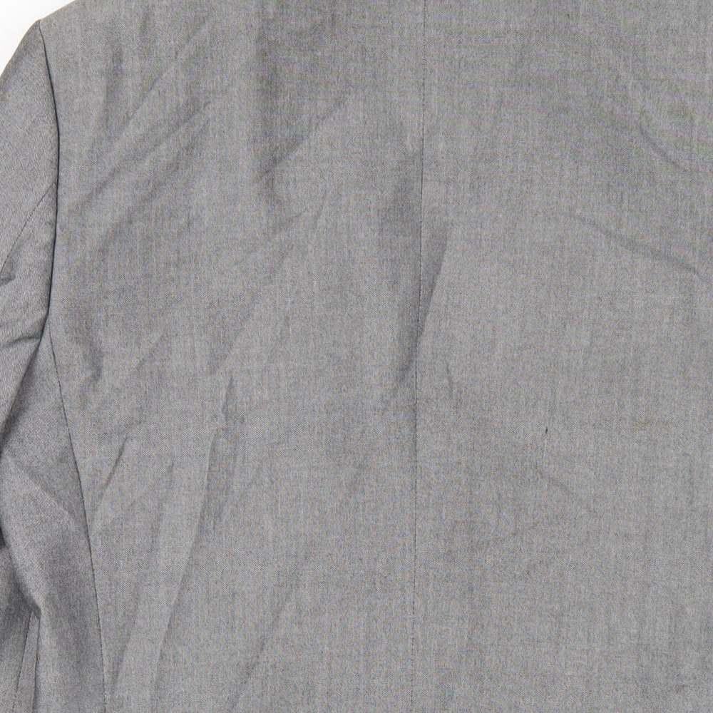 NEXT Mens Grey Polyester Jacket Blazer Size 38 Regular