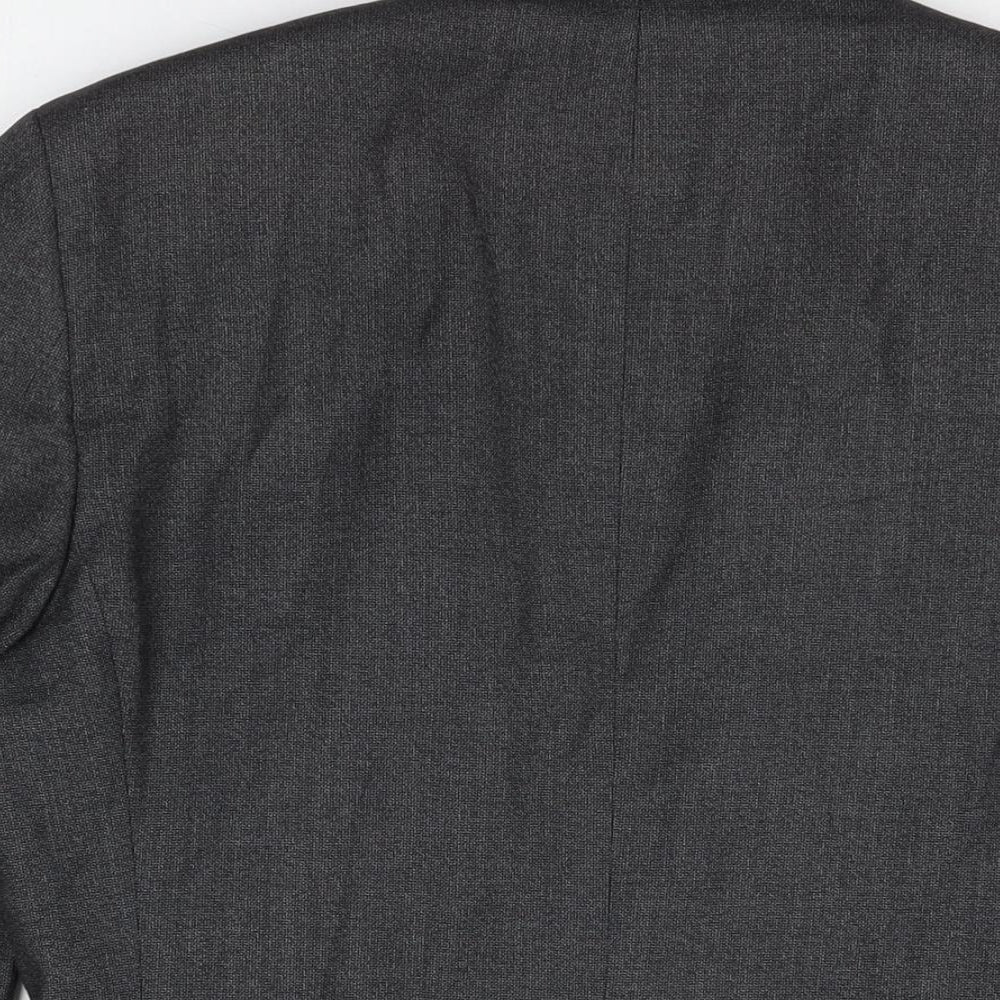 NEXT Mens Grey Polyester Jacket Suit Jacket Size 36 Regular