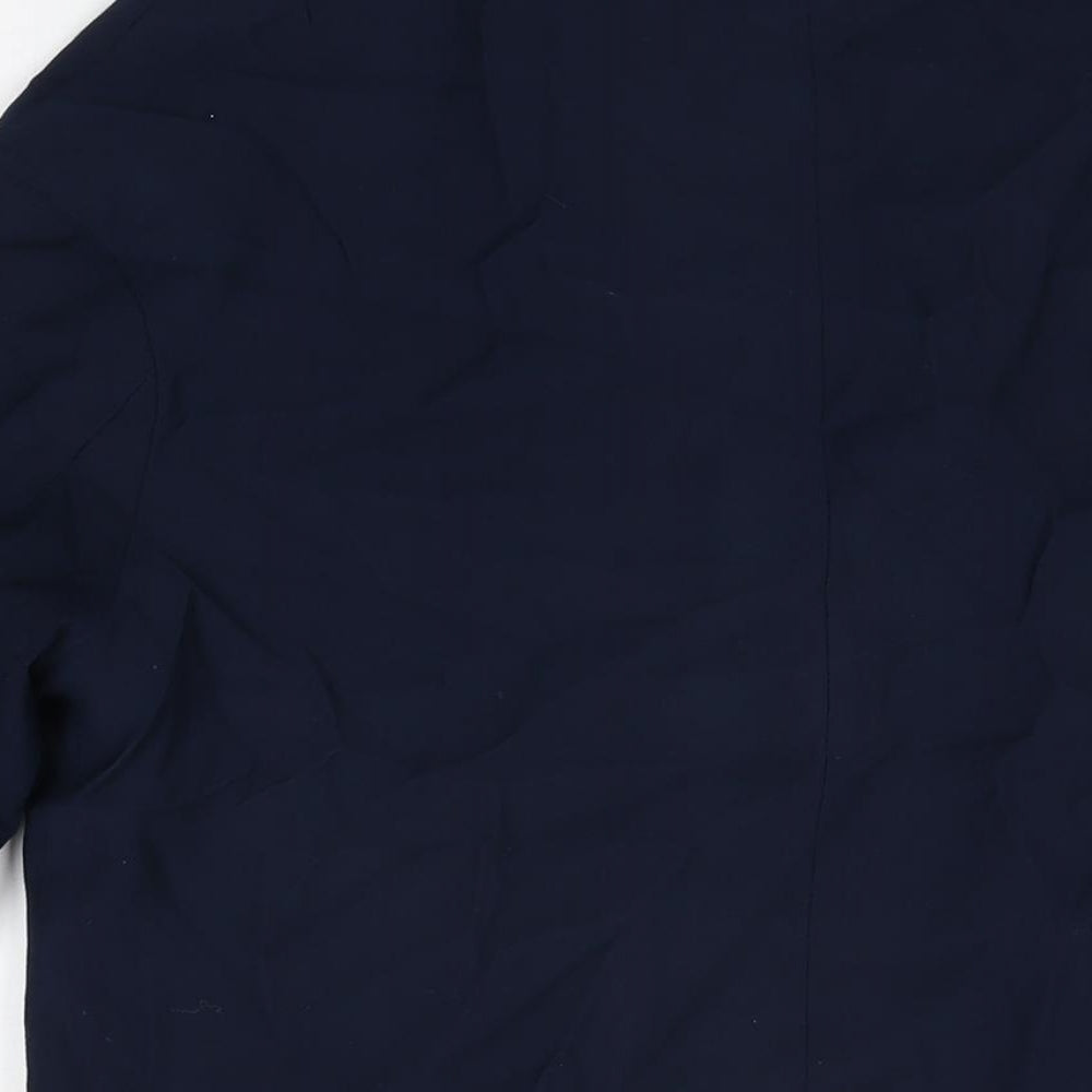 Mango Womens Blue Jacket Size S Button