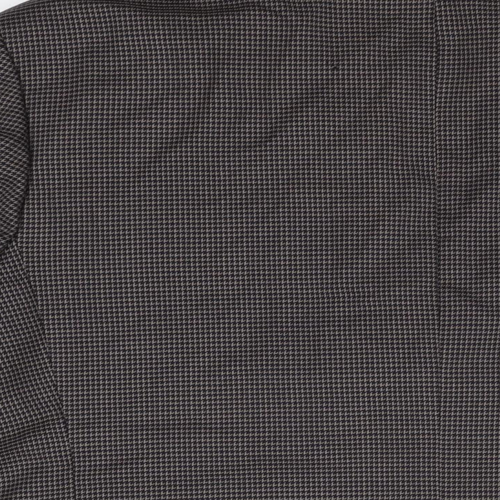 Principles Mens Brown Geometric Wool Jacket Suit Jacket Size 44 Regular