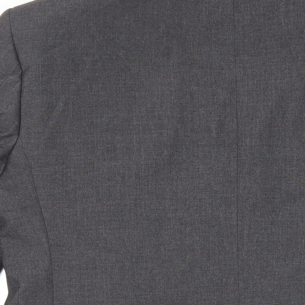 Marks & Spencer Mens Grey Polyester Jacket Suit Jacket Size 40 Regular