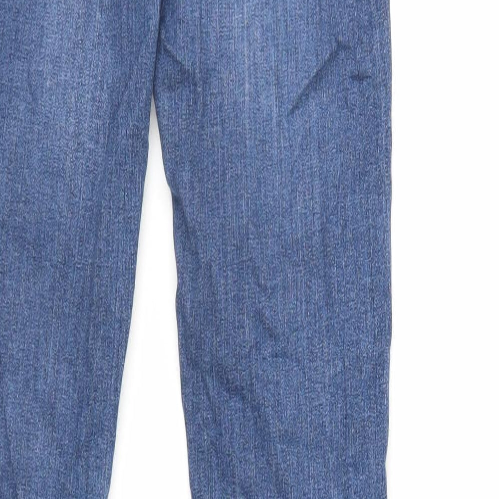 Crew Clothing Blue Cotton Skinny Jeans Size 27 in L30 in Regular Zip