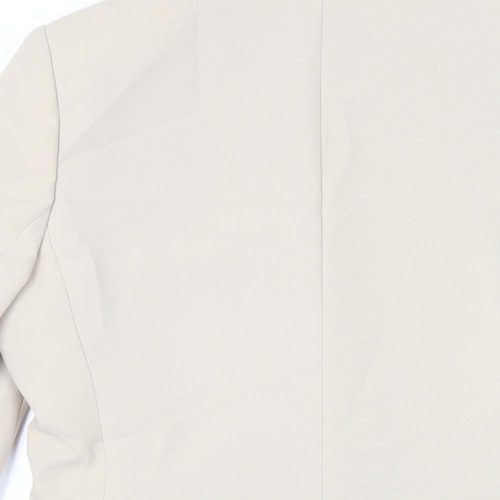 Modern Classics Womens Beige Jacket Blazer Size 12 Button