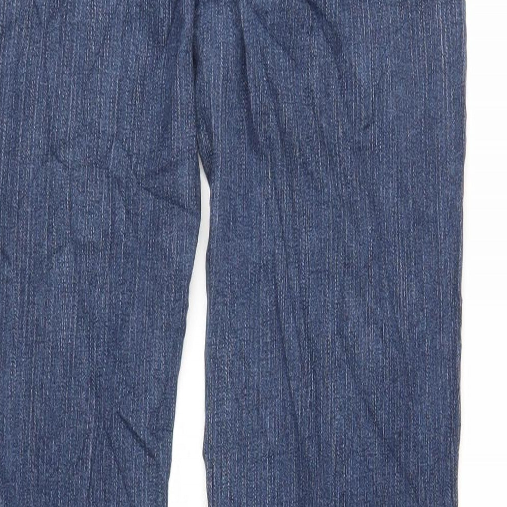 NYDJ Womens Blue Cotton Bootcut Jeans Size 28 in L31 in Regular Zip - Embroidered Pockets