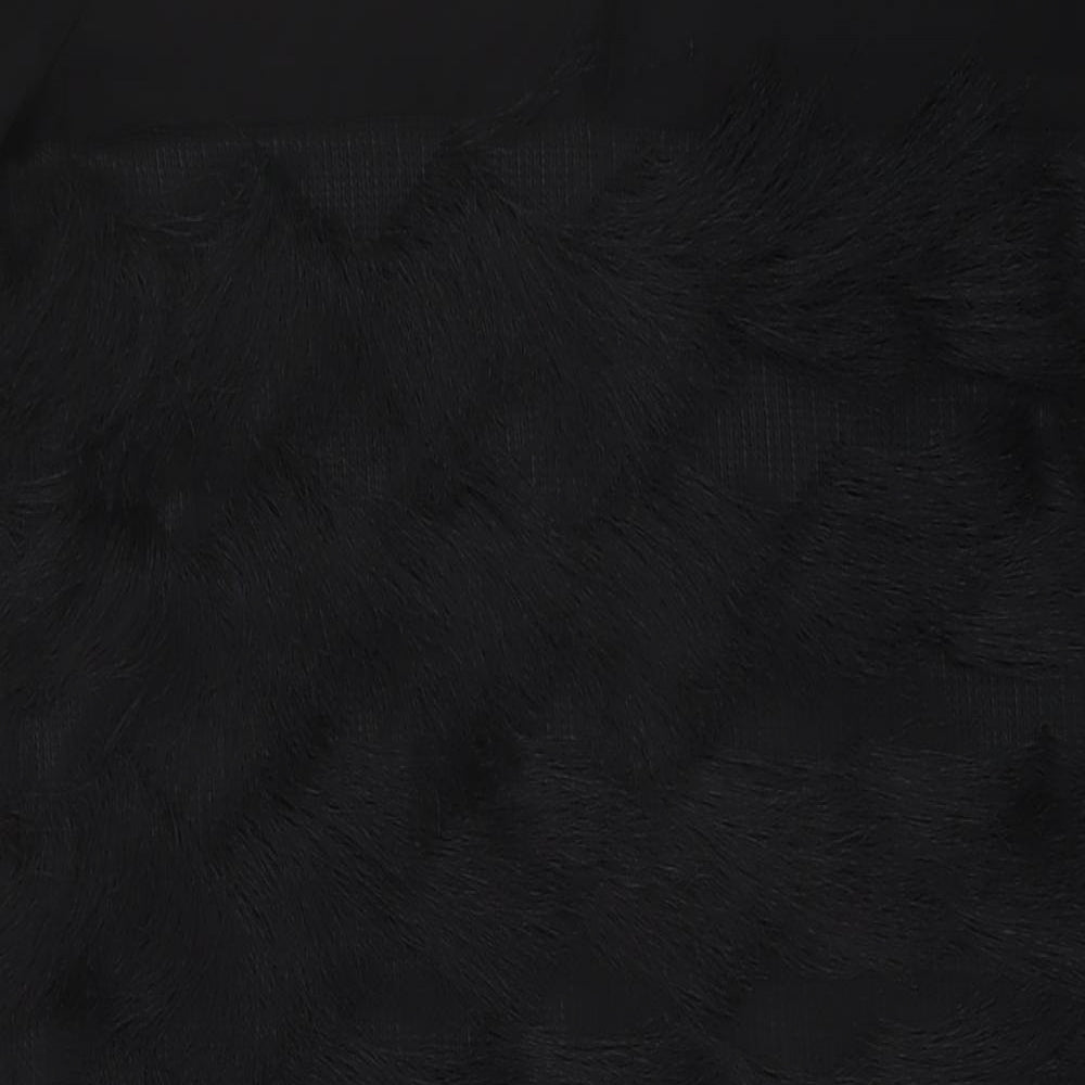 River Island Womens Black Polyester Trapeze & Swing Size 10 Round Neck Button