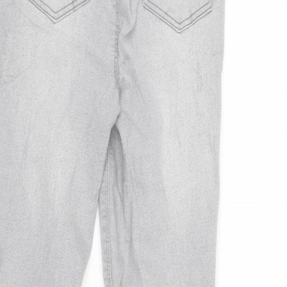 Papaya Womens Grey Cotton Blend Jegging Jeans Size 6 L25 in Regular