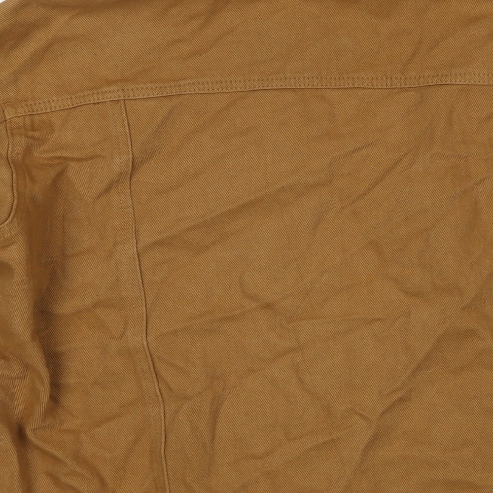 Missguided Womens Brown Jacket Size 10 Button